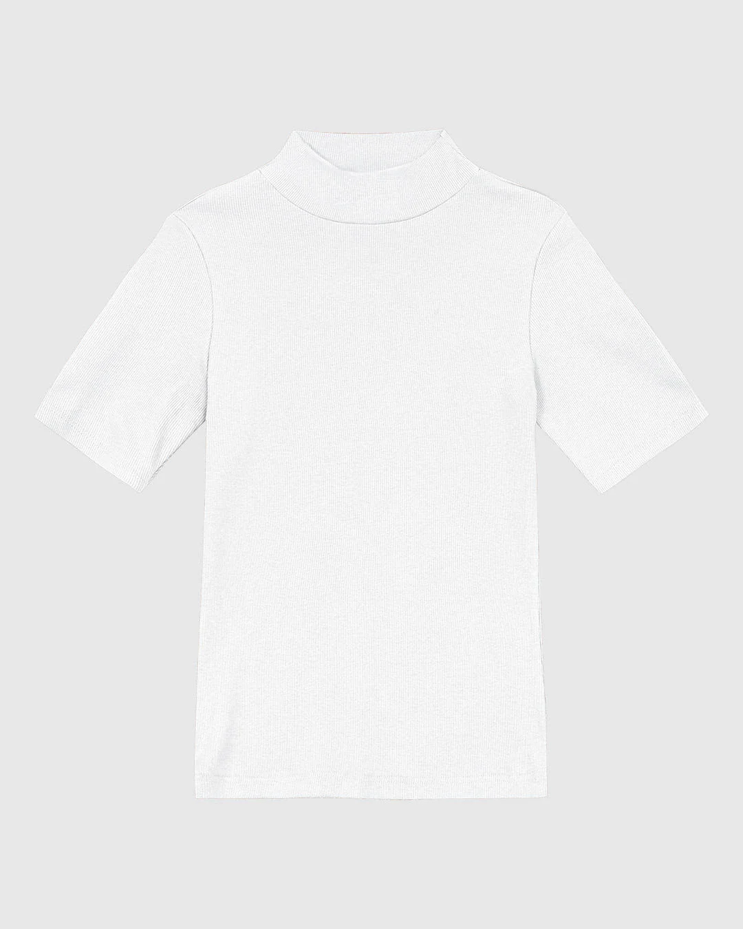 Blusa Básica Feminina Gola Dupla Em Ribana - ENFIM