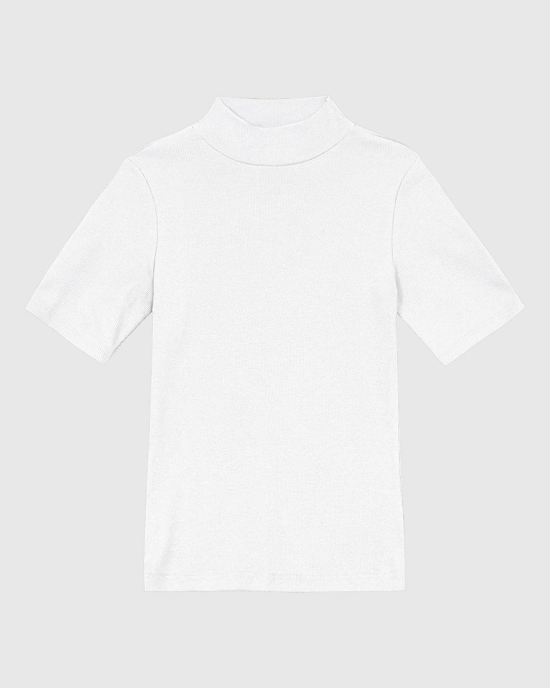 Blusa Básica Feminina Gola Dupla Em Ribana - ENFIM