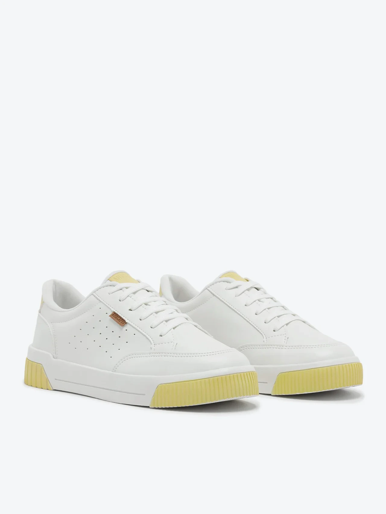 Tênis Urban Furinhos Branco e Amarelo
