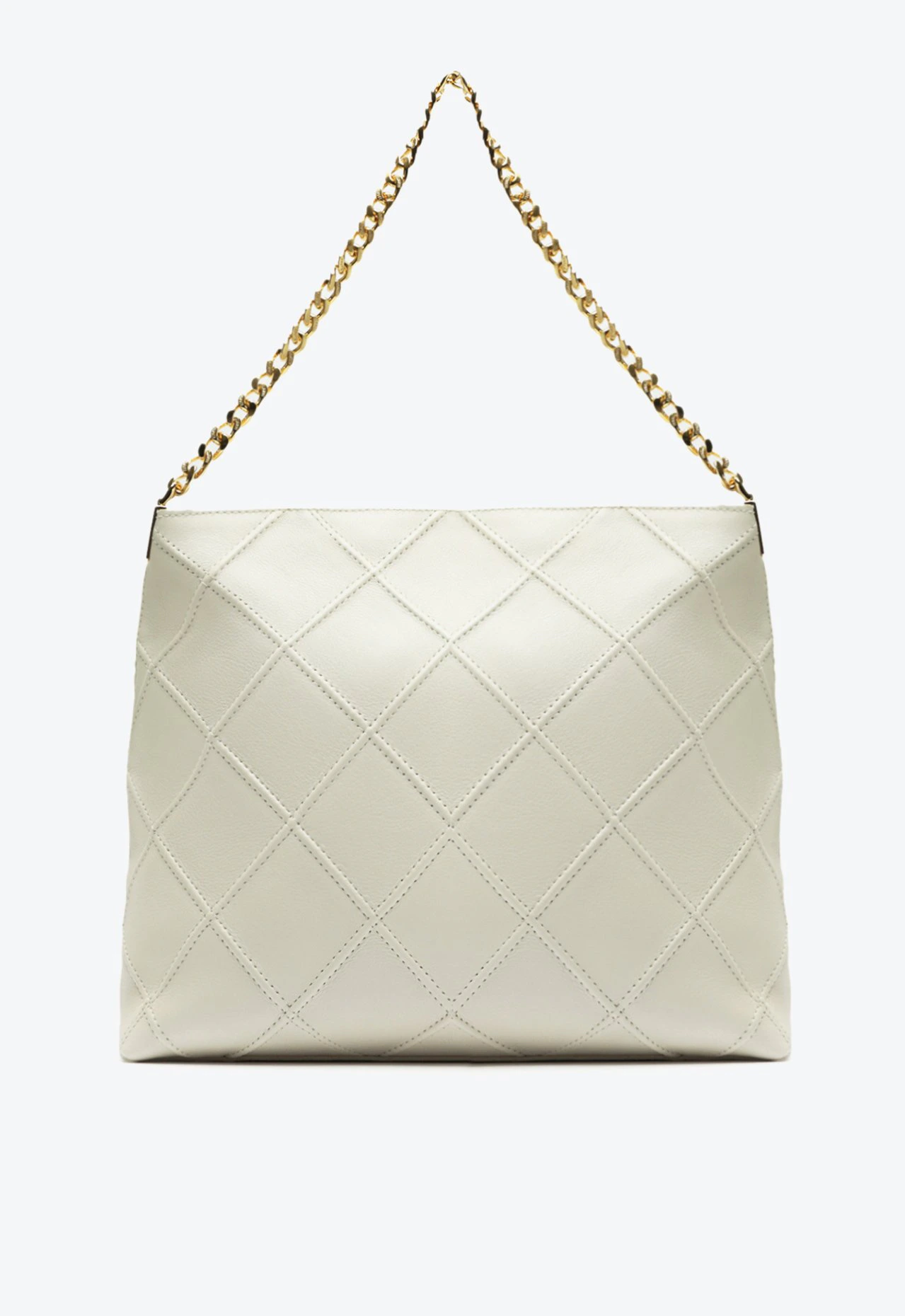 Bolsa Maxi Shoulder Couro Branca