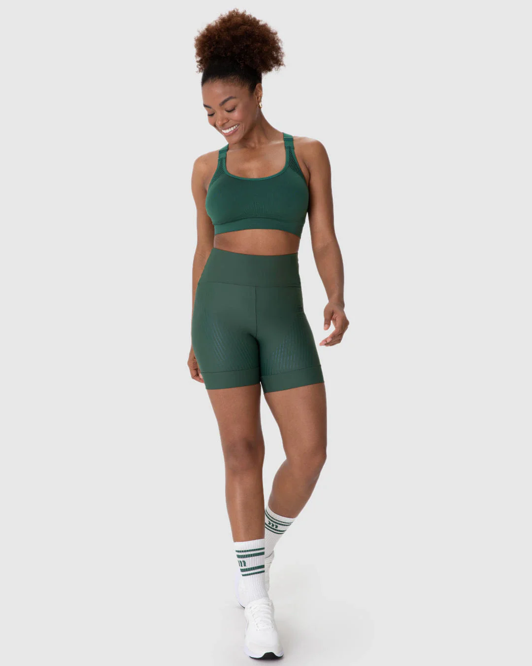 Shorts Esportivo Feminino Justo Estampa Efeito PU Malha Dry Malwee Active