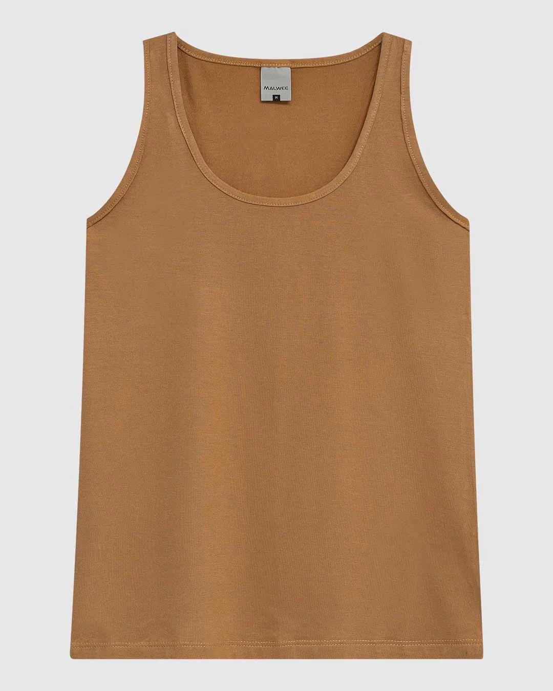 Regata Feminina Decote Redondo Em Malha Viscose Stretch