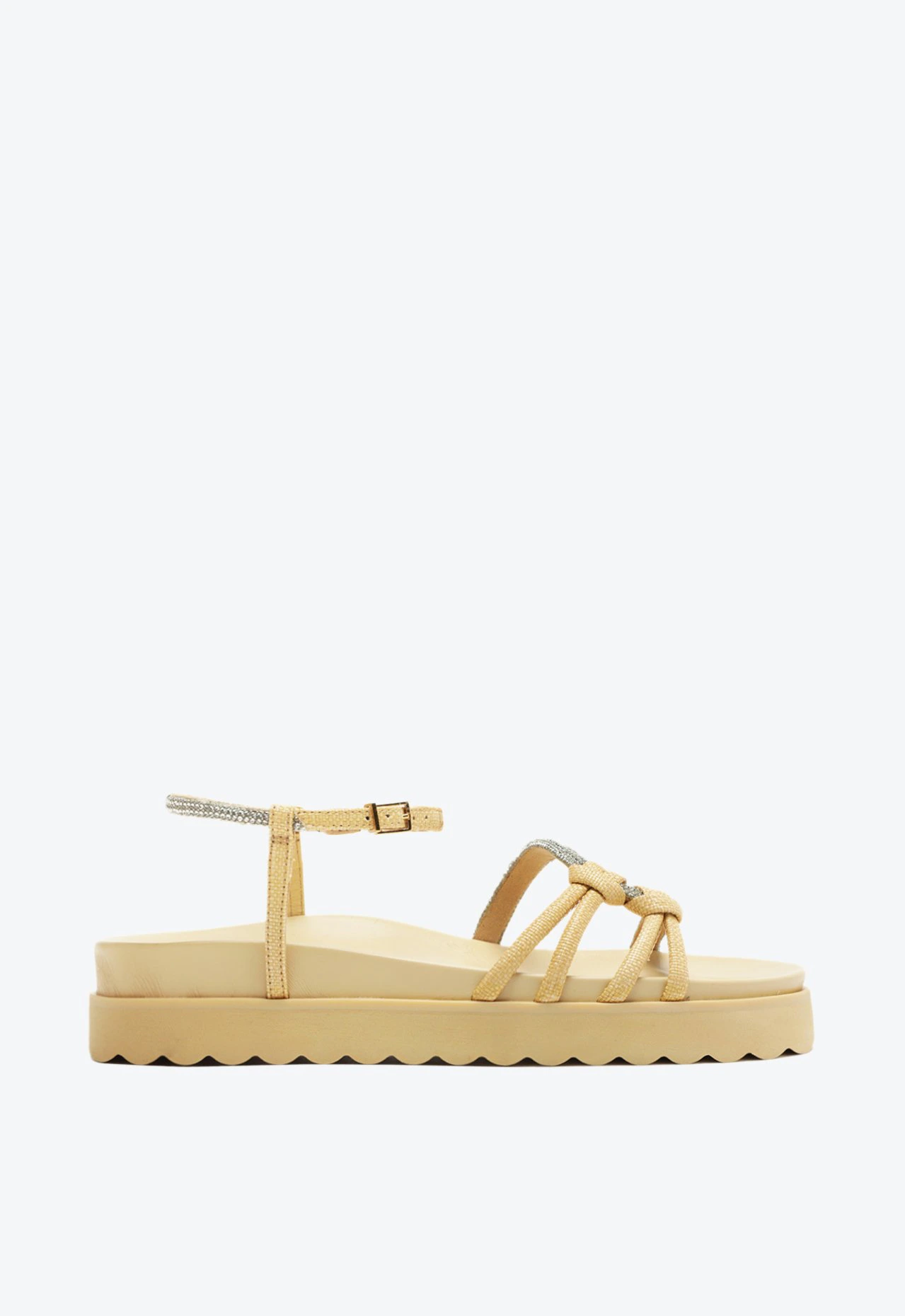 Papete Aylin Sporty Brilho Bege