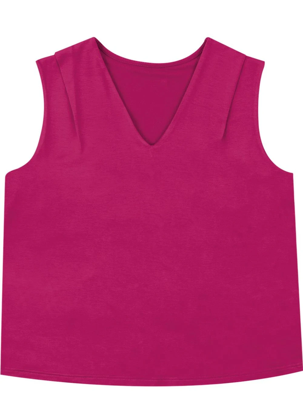 Malwee - Blusa Ampla em Moletinho Fúcsia