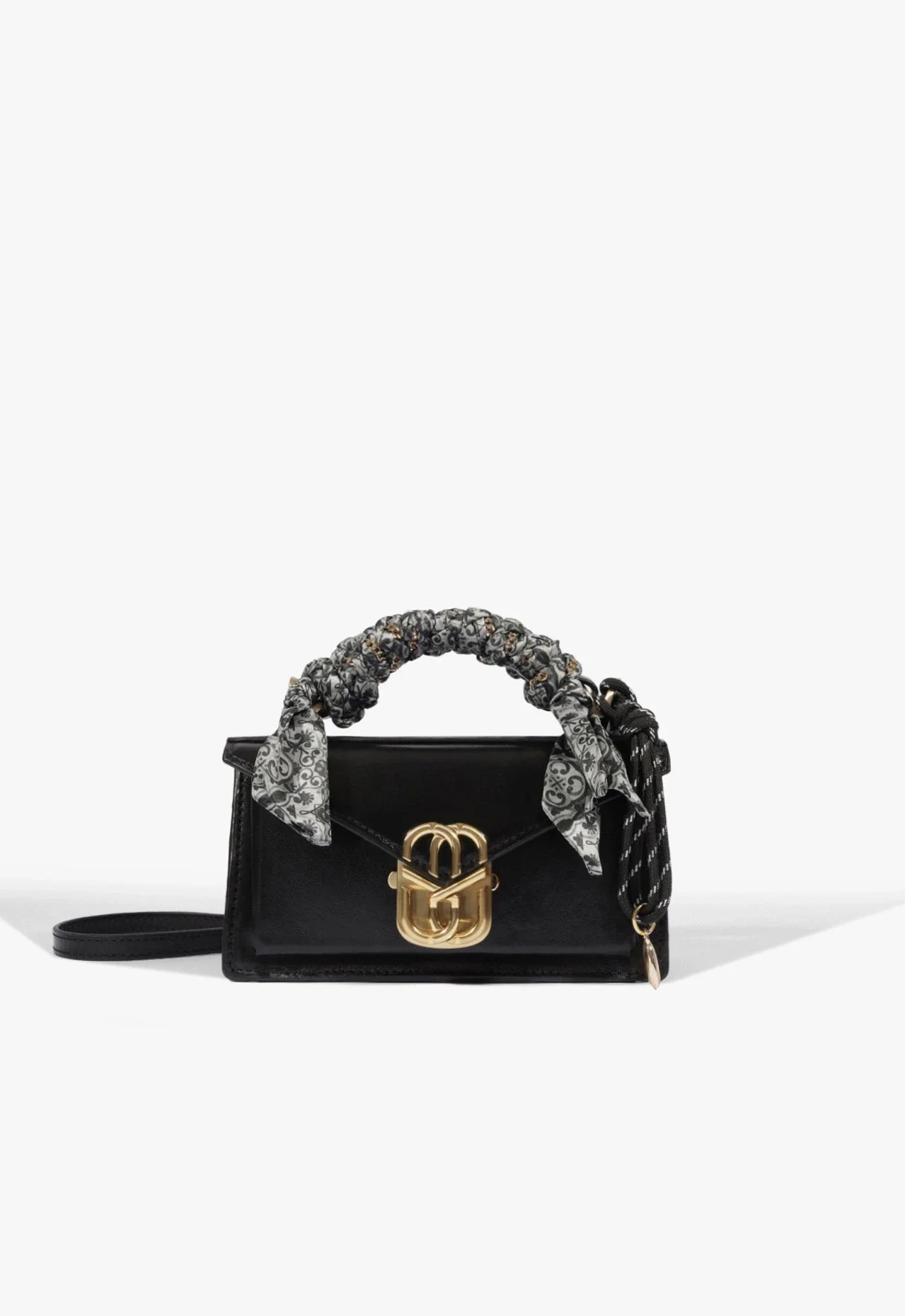 Bolsa Mini Satchel Brera Aged Pequena Couro Preta
