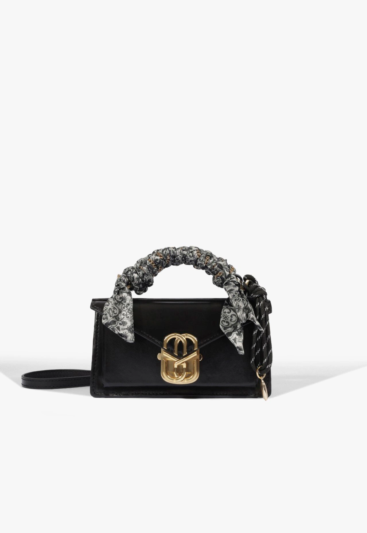 Bolsa Mini Satchel Brera Aged Pequena Couro Preta
