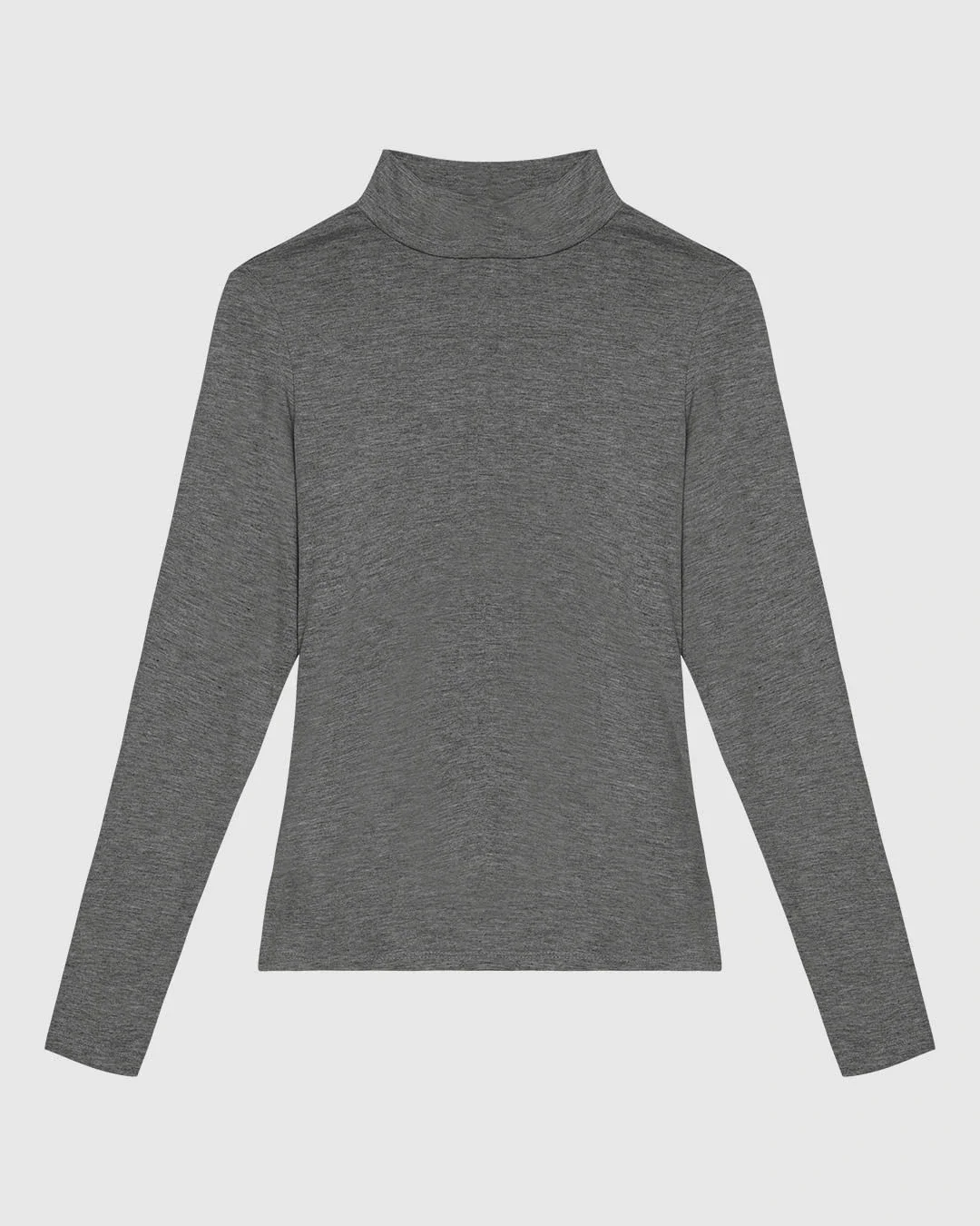 Blusa Básica Feminina Gola Alta Em Malha Viscose Stretch - ENFIM