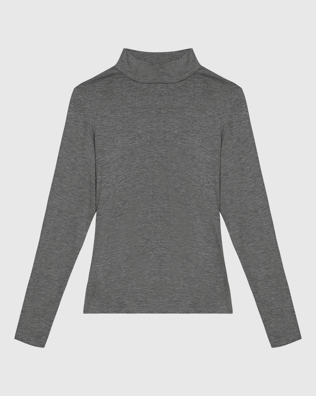 Blusa Básica Feminina Gola Alta Em Malha Viscose Stretch - ENFIM