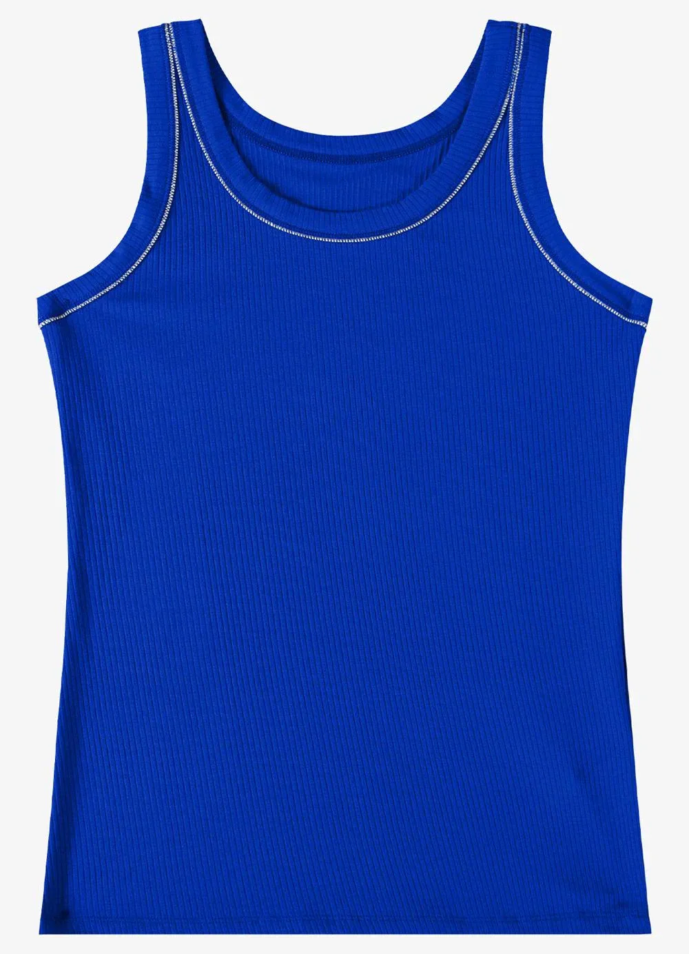 Rovitex - Regata Feminina Ribana de Viscose Azul