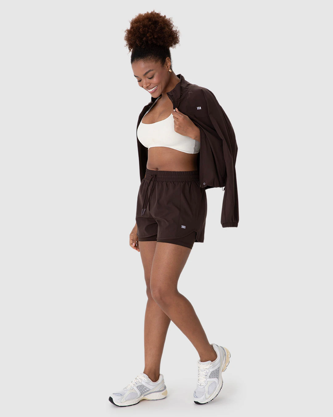 Shorts Esportivo Feminino Duplo Recorte Bolso E Cadarço Funcional Malwee Active