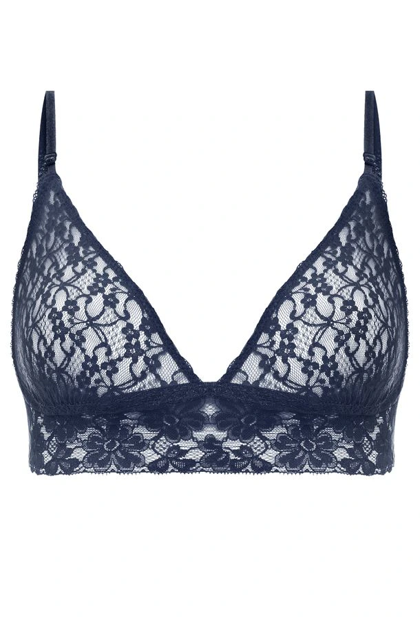 Sutiã Triângulo Renda Sweet Lace Marinho