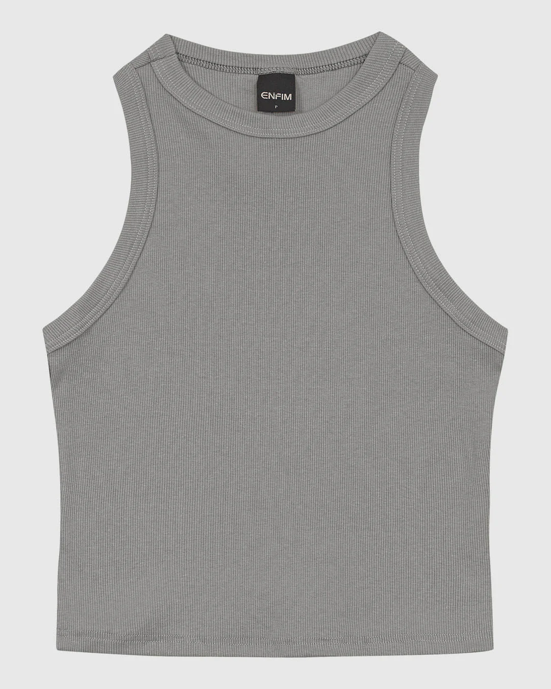 Regata Feminina Decote Halter Neck Em Ribana - ENFIM
