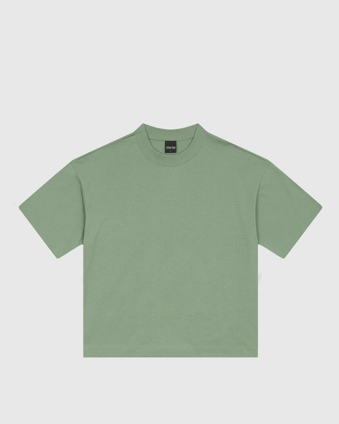 Camiseta Ampla Feminina Gola Textura Ribana Em Algodão - ENFIM