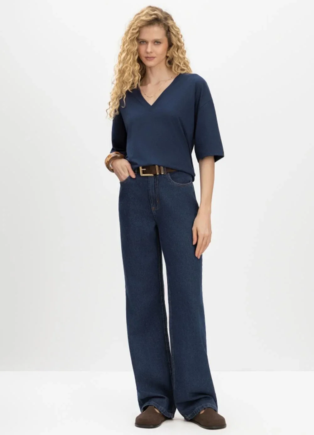 Essendi - Blusa Feminina em Malha Azul
