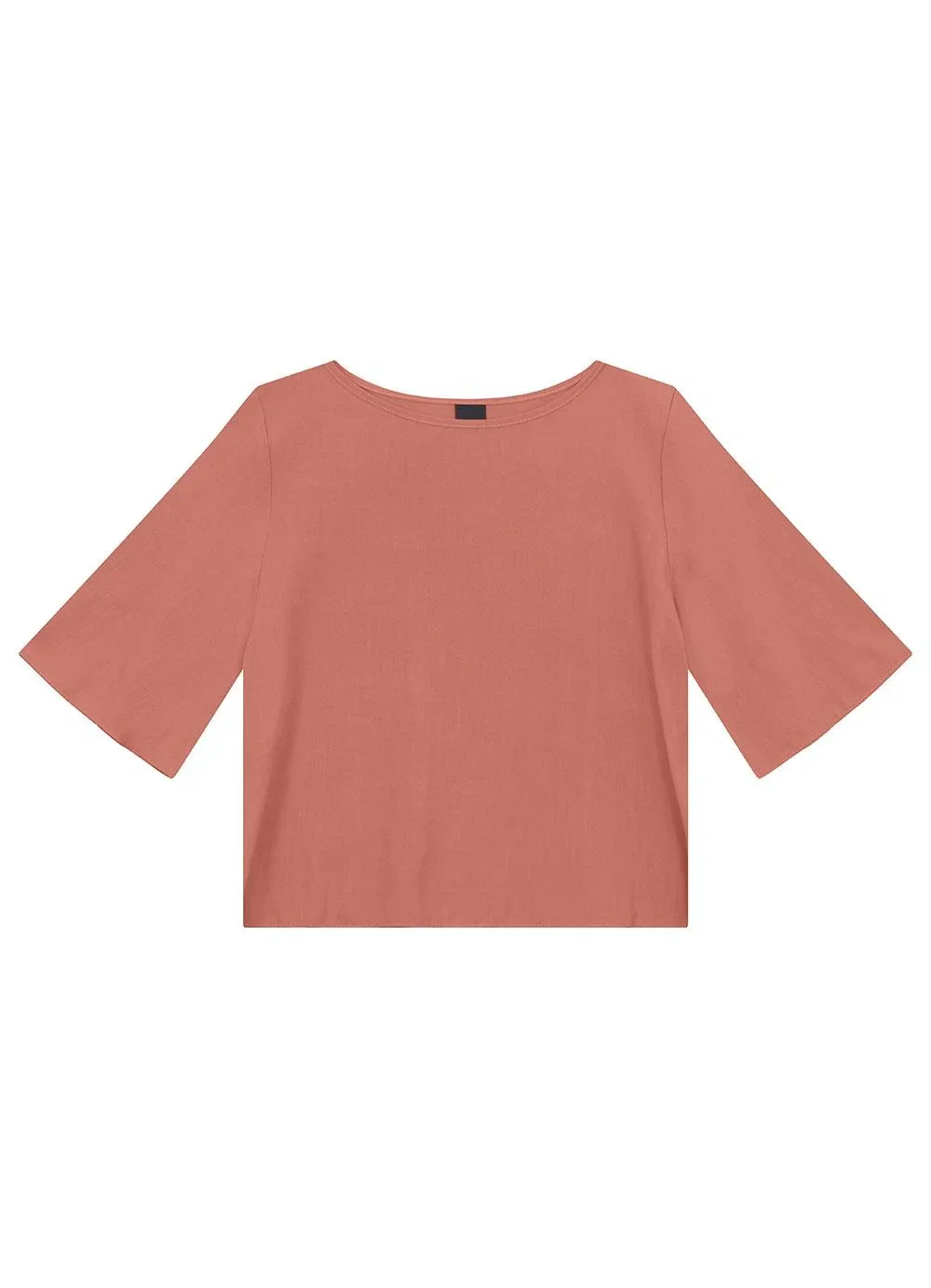 Enfim - Blusa Box em Viscose Terracota