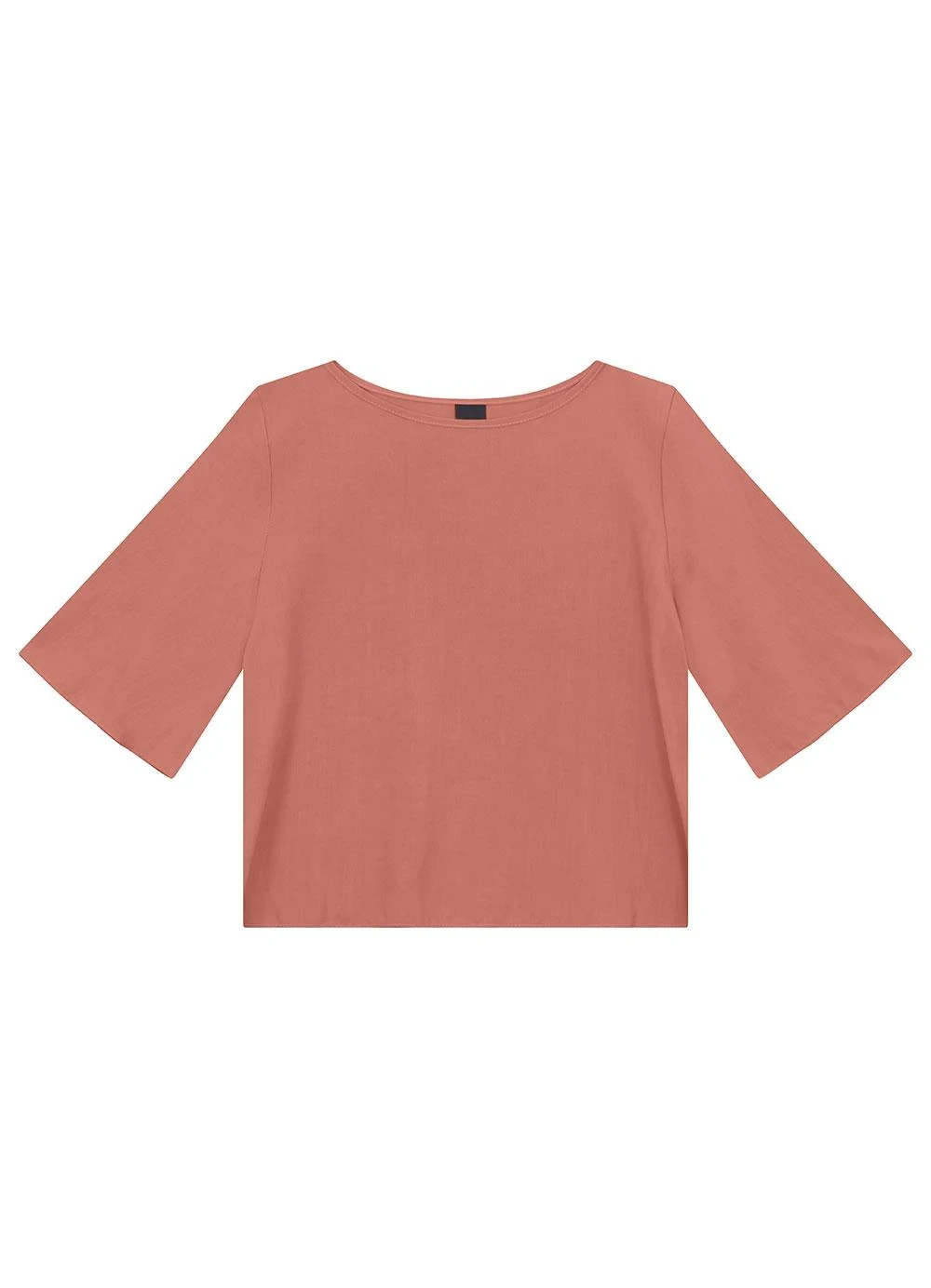 Enfim - Blusa Box em Viscose Terracota