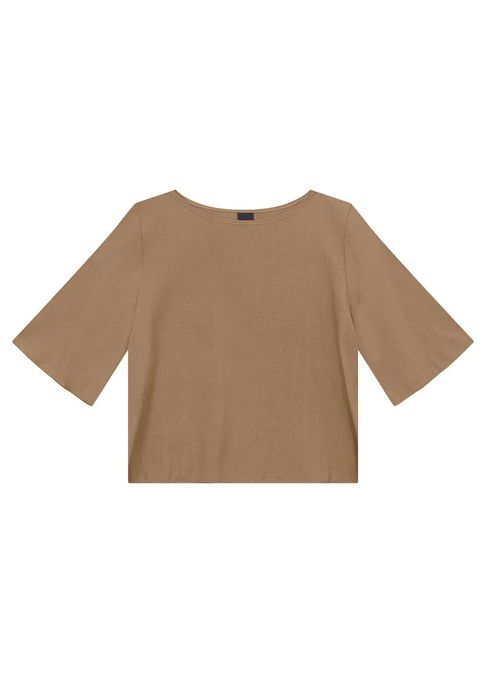 Enfim - Blusa Box em Viscose Taupe
