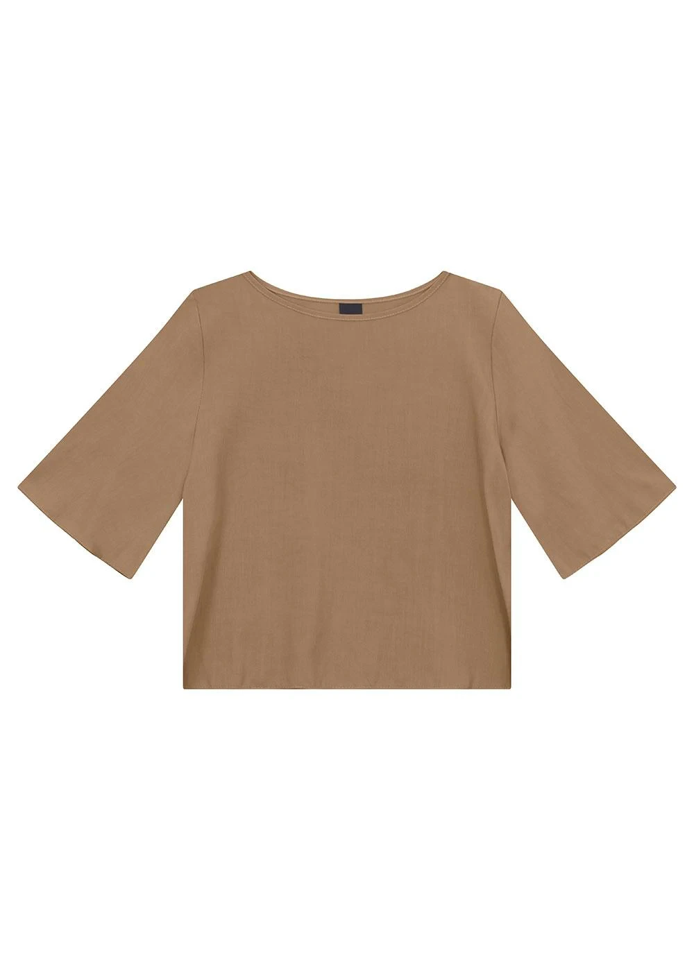 Enfim - Blusa Box em Viscose Taupe
