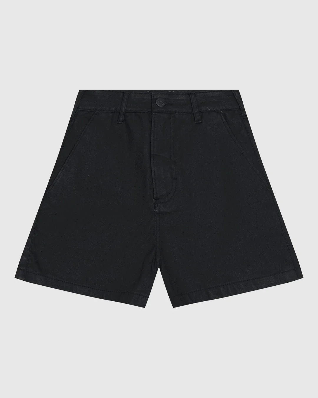 Shorts Feminino Boyfriend Em Jeans Resinado Com Elastano - ENFIM
