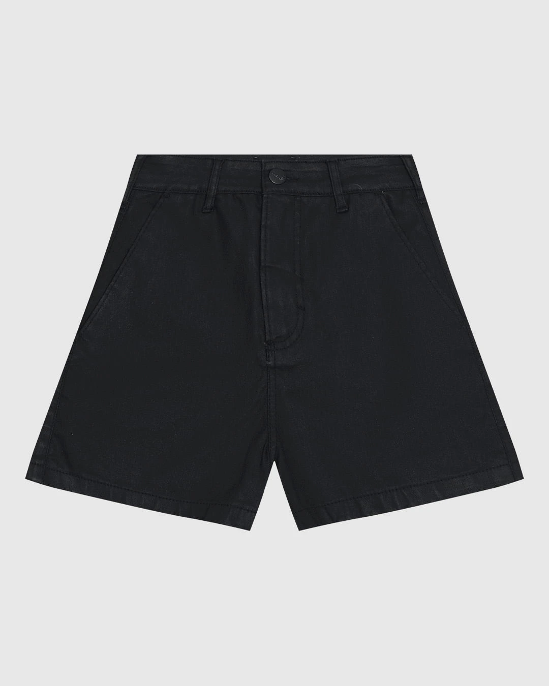 Shorts Feminino Boyfriend Em Jeans Resinado Com Elastano - ENFIM