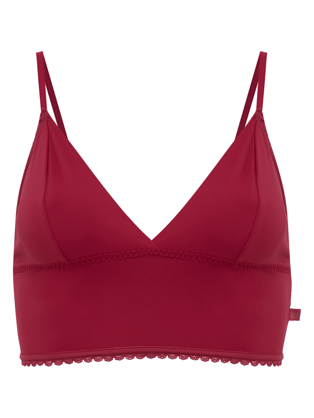 Top Triângulo Alongado Pop Flower Microfibra Rosa Desejo
