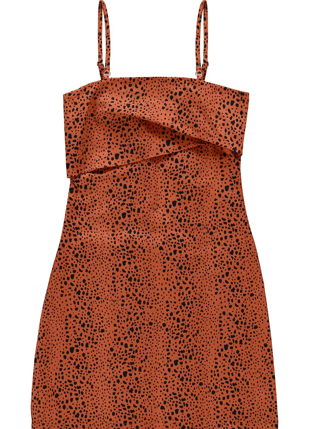 Enfim - Vestido Terracota Justo Animal Print