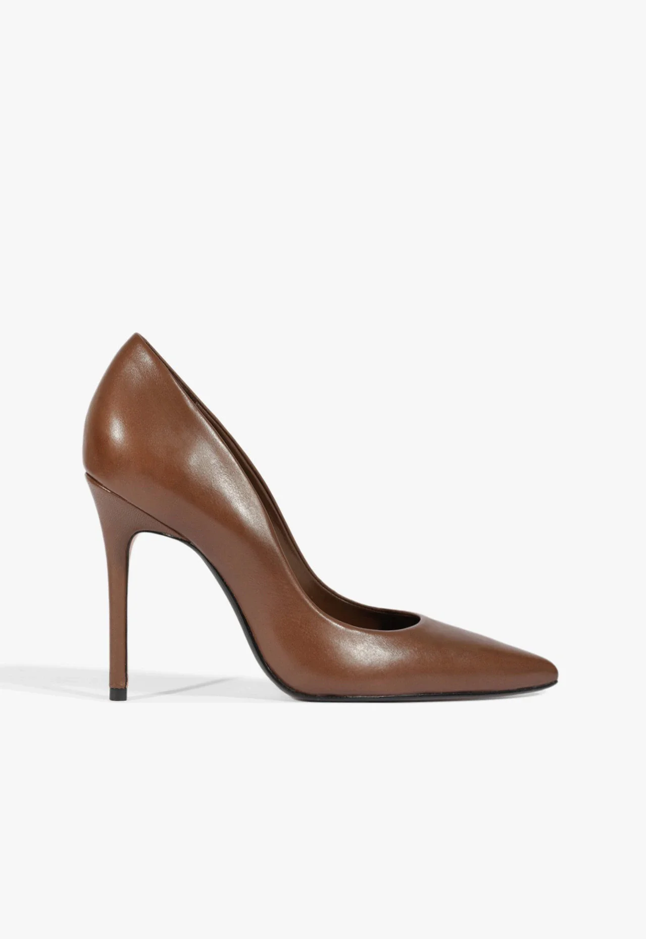Scarpin Caiolea Couro Marrom