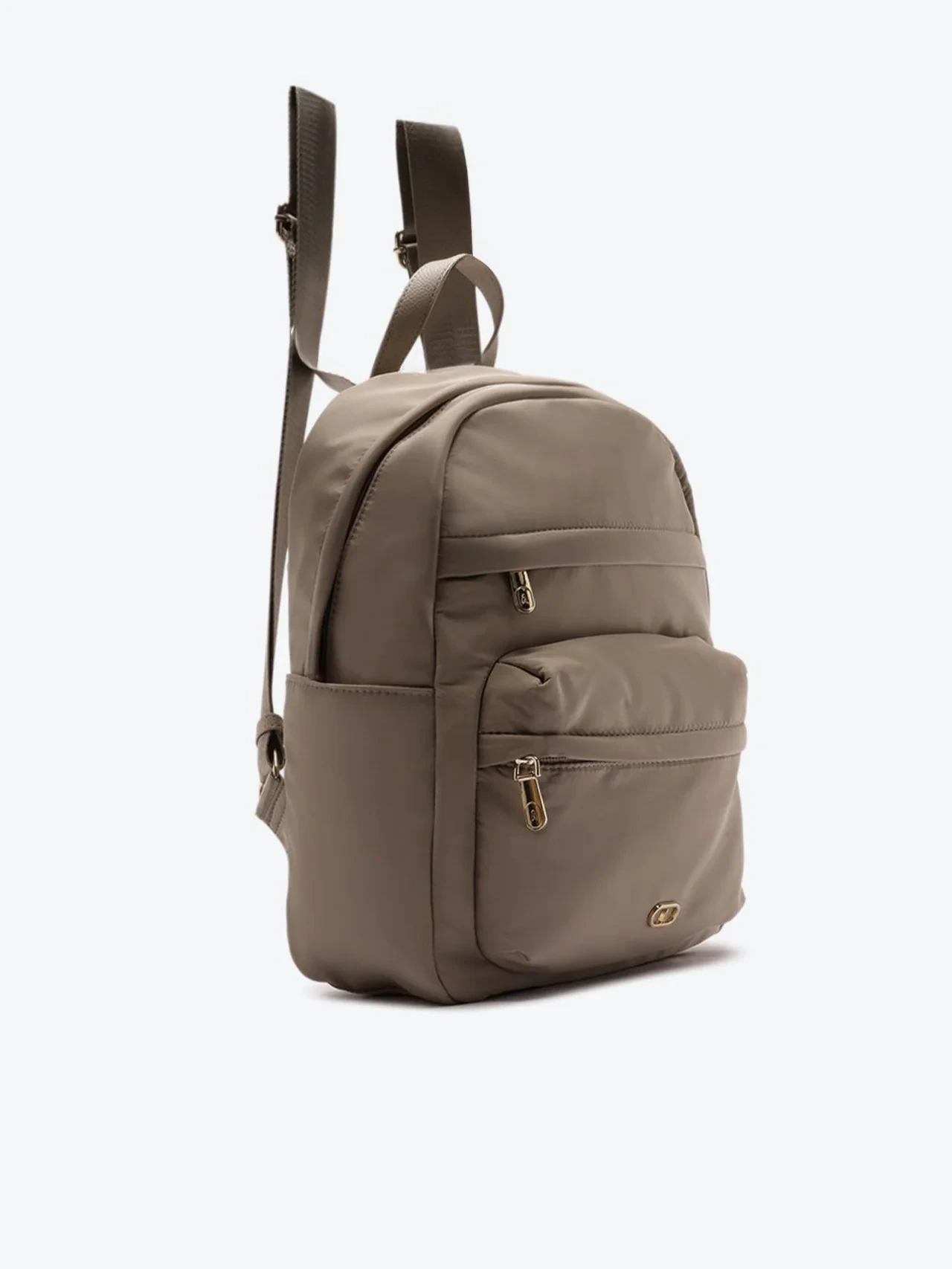 Mochila Grande Bolso Frontal Cinza