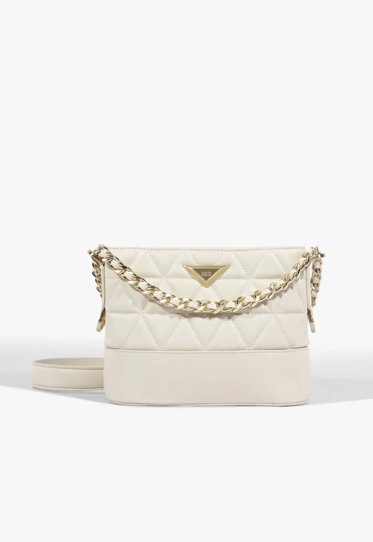 Bolsa Tiracolo Mini Hobo 944 Couro Branca