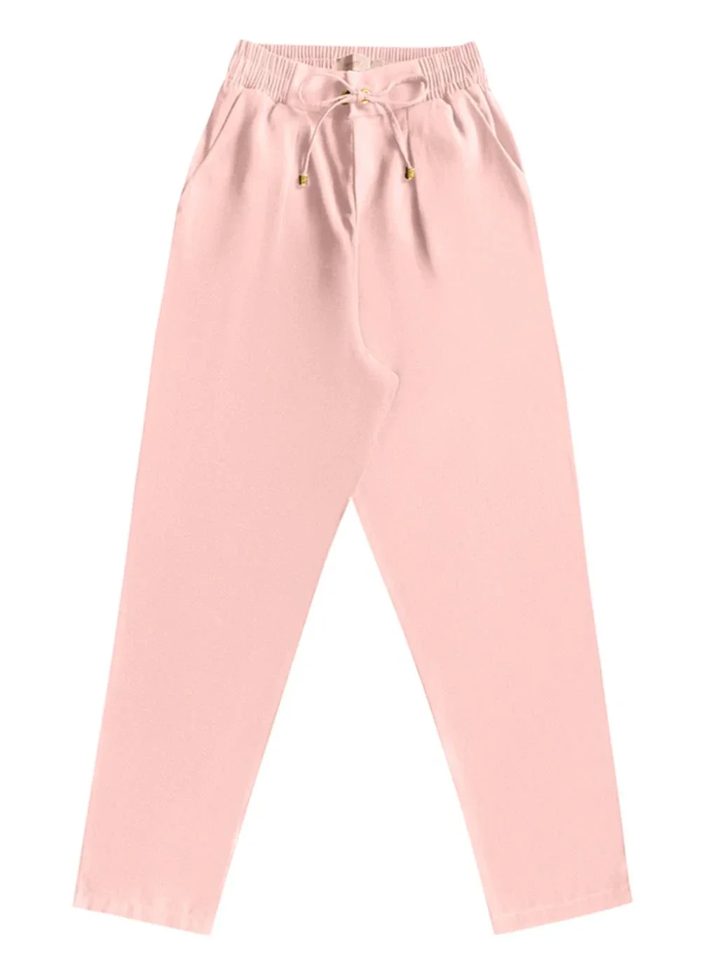 Angel - Calça Reta Alfaiataria Rosa