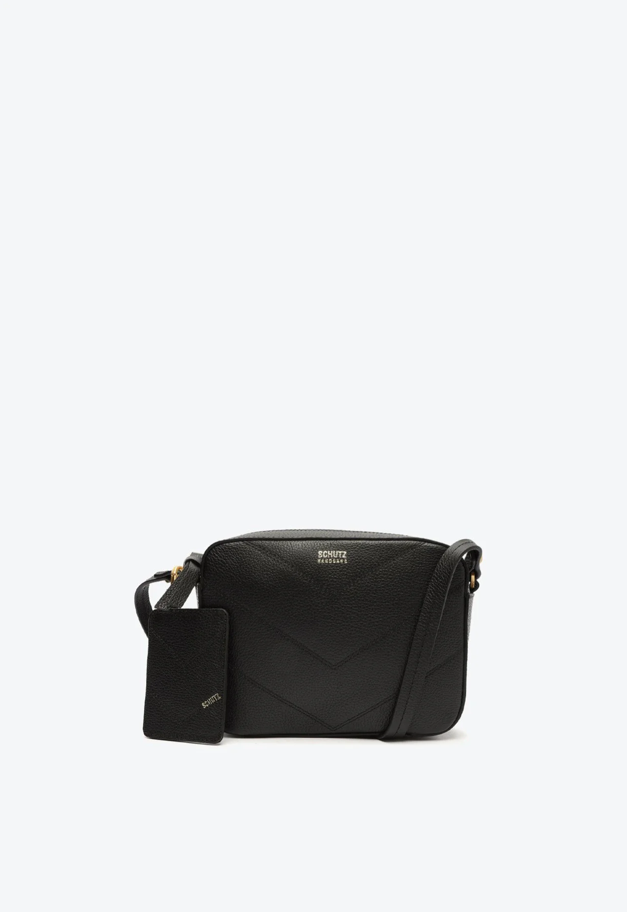 Bolsa Tiracolo Média Maite Couro Preta
