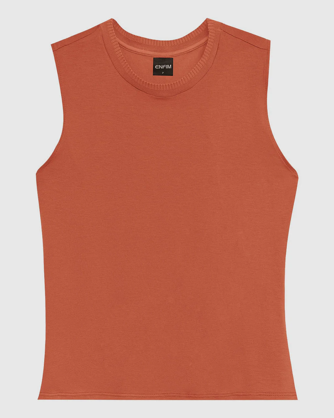 Blusa Básica Feminina Decote Redondo Em Malha Viscose Stretch - ENFIM