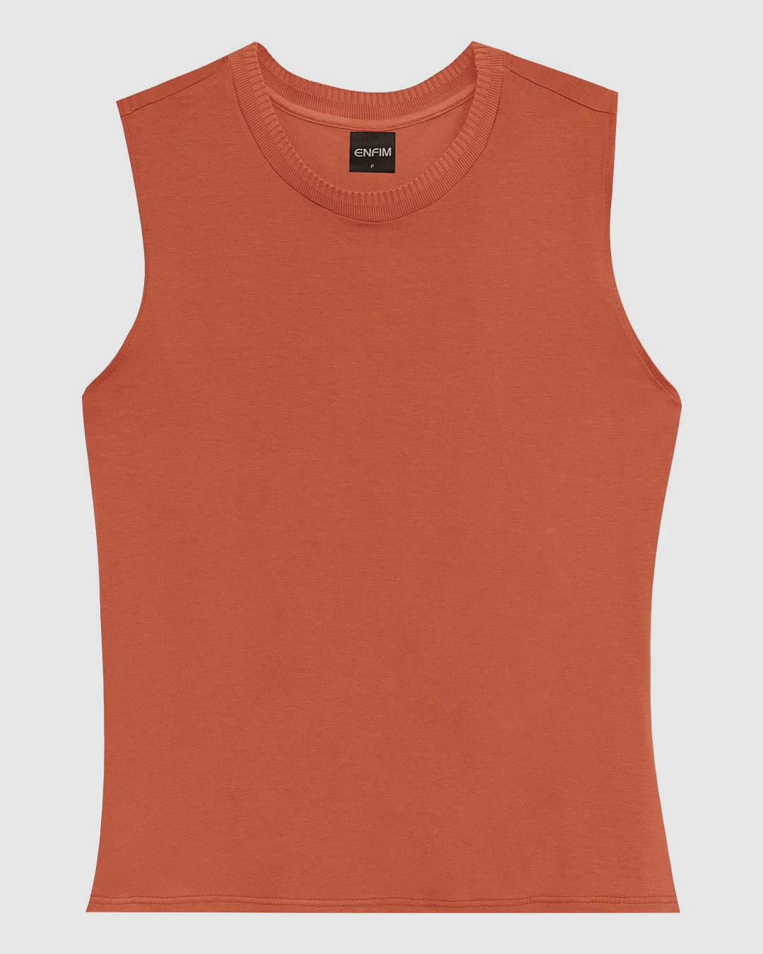 Blusa Básica Feminina Decote Redondo Em Malha Viscose Stretch - ENFIM