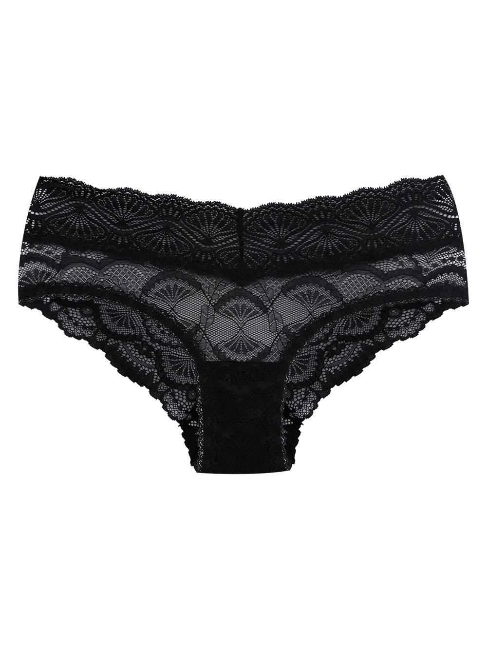 Calcinha Boyshort Renda Shiny Love Preto