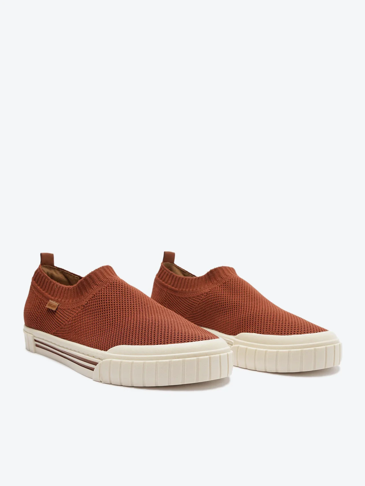 Tênis Slip On Knit Alê Marrom Nut