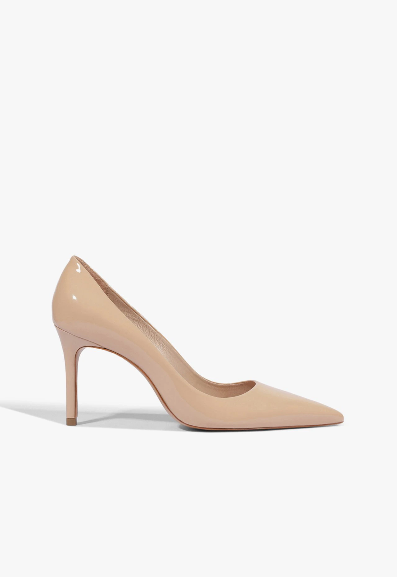 Scarpin Clara Mid Verniz Couro Rosa