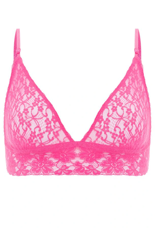 Sutiã Triângulo Renda Sweet Lace Pink