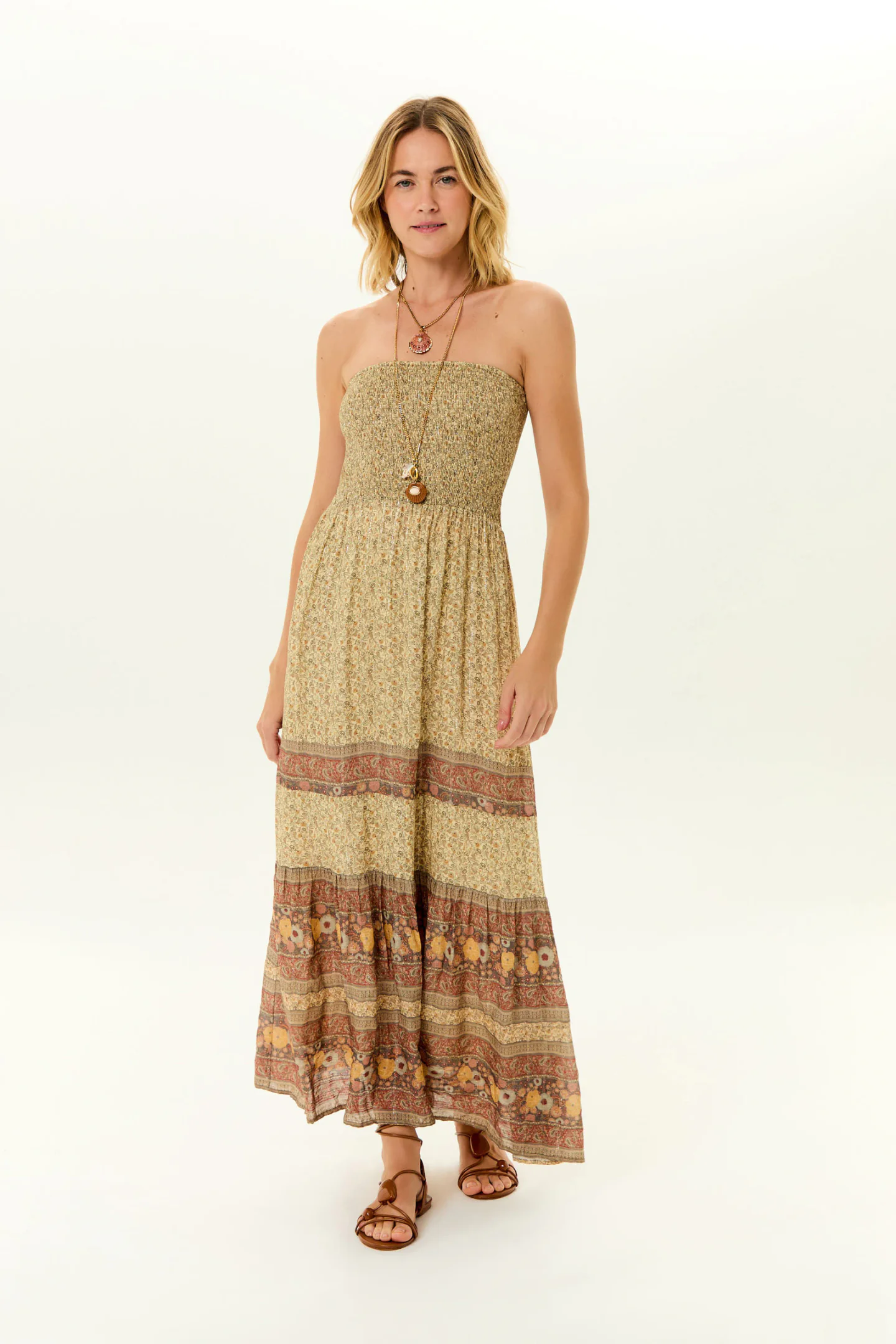Vestido Sem Alca Estampa Amarilis c