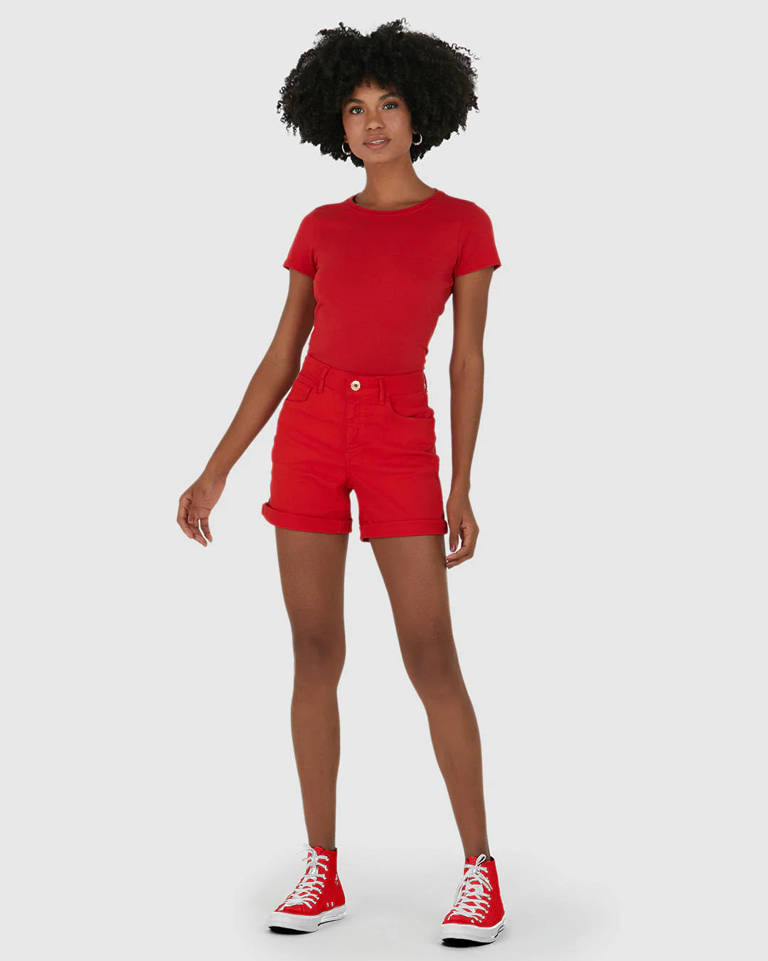 Bermuda Feminina Comfort Em Sarja Com Elastano