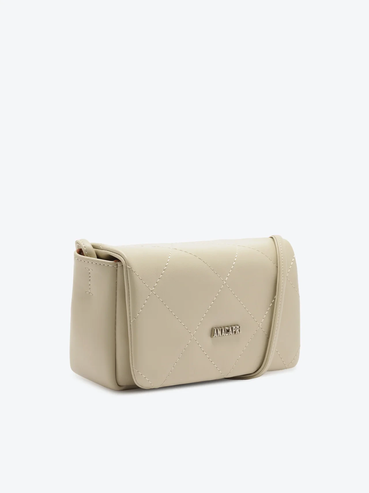Bolsa Tiracolo Pequena Matelassê Essencial Branca