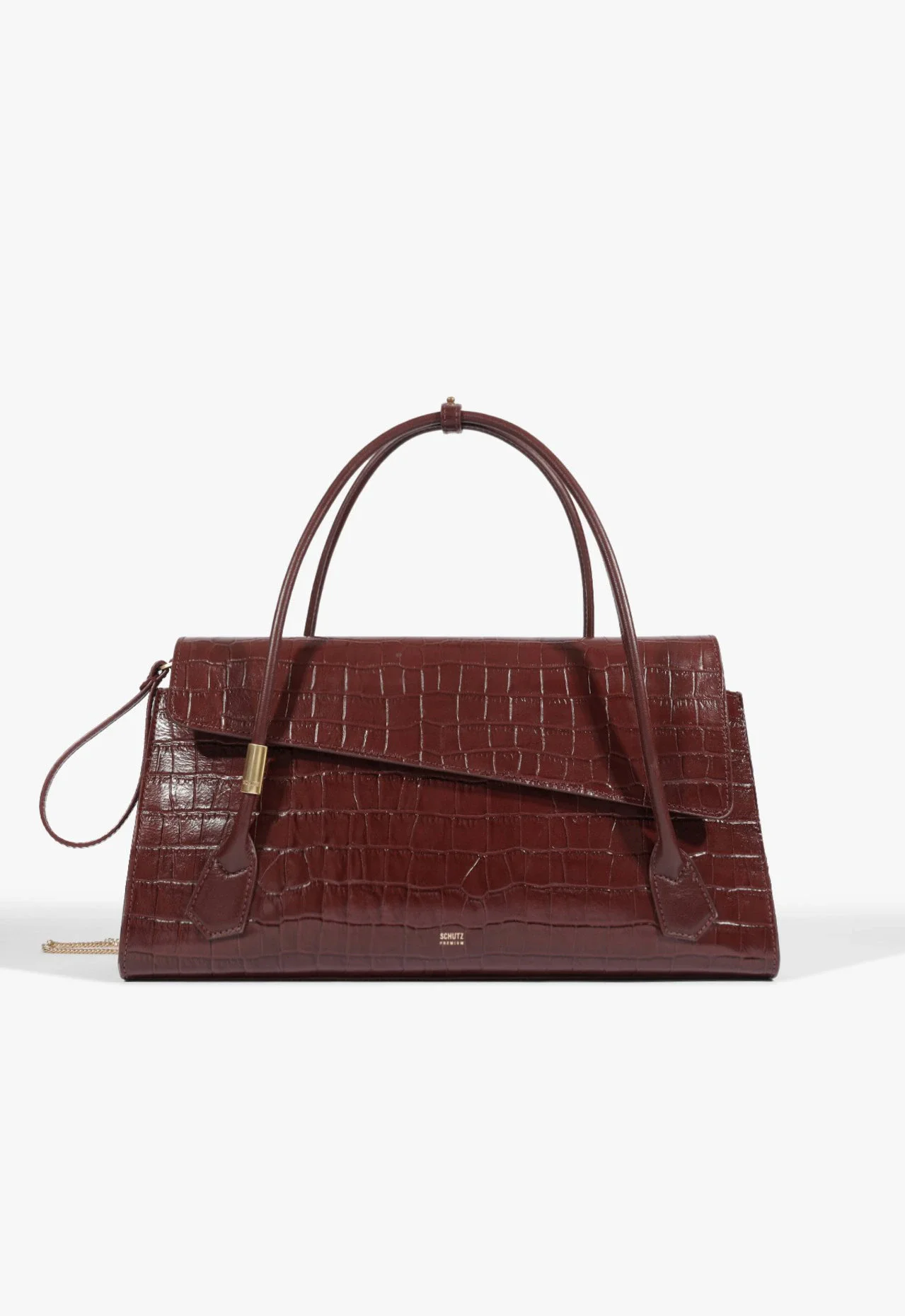 Bolsa Tote Tote Bryan Grande Couro Vermelha