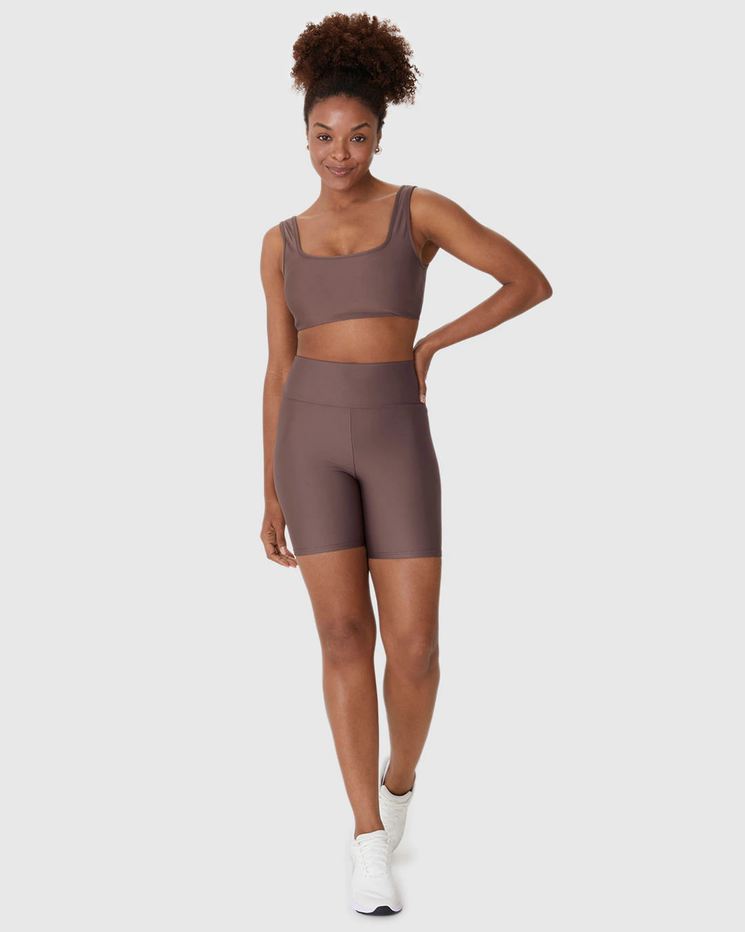 Shorts Esportivo Feminino Básico Em Malha Com Proteção UV50+ Malwee Active