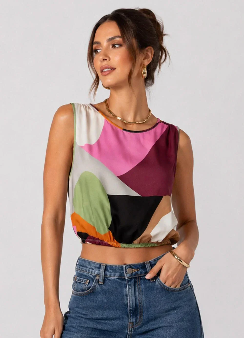 Endless - Blusa Feminina Tecido Viscose Khyara Verde