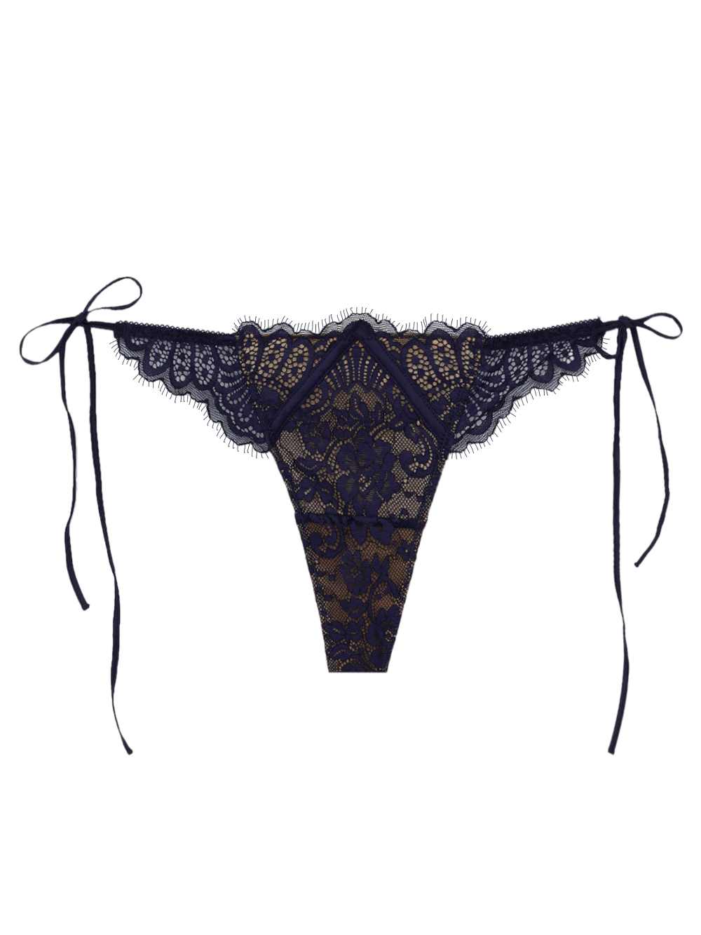 Calcinha Fio String Renda Love Affair Evening Blue