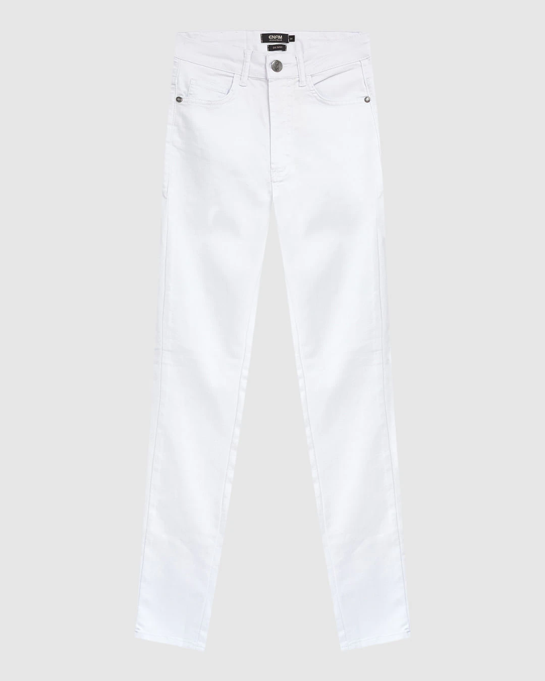 Calça Feminina Super Skinny Cintura Alta Em Sarja Stretch - ENFIM