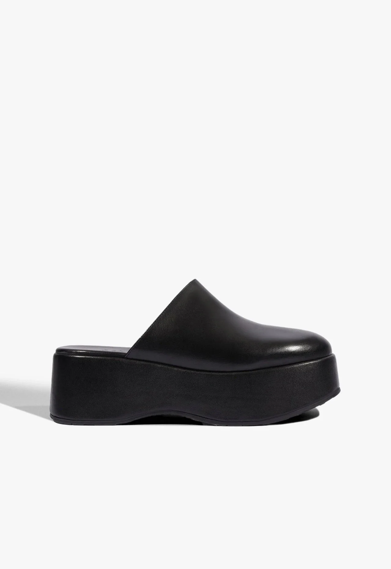 Mule Mia Couro Preto