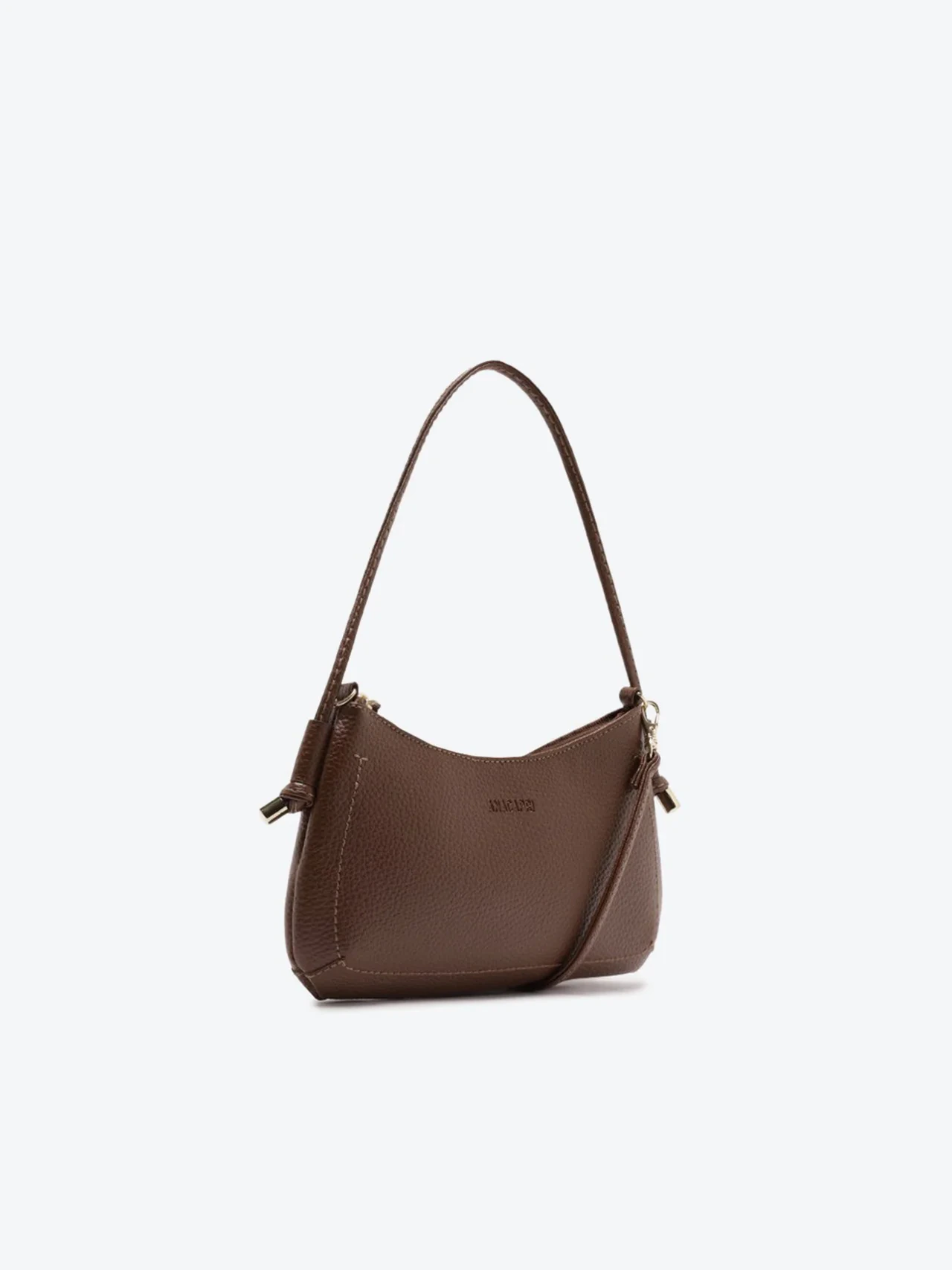 Bolsa Tiracolo Média Baguete Box Marrom