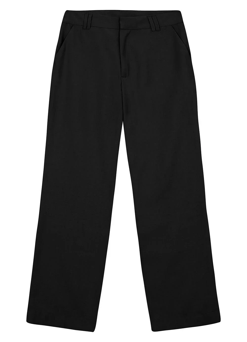 Enfim - Calça Alfaiataria em Viscose Sarjada Preto