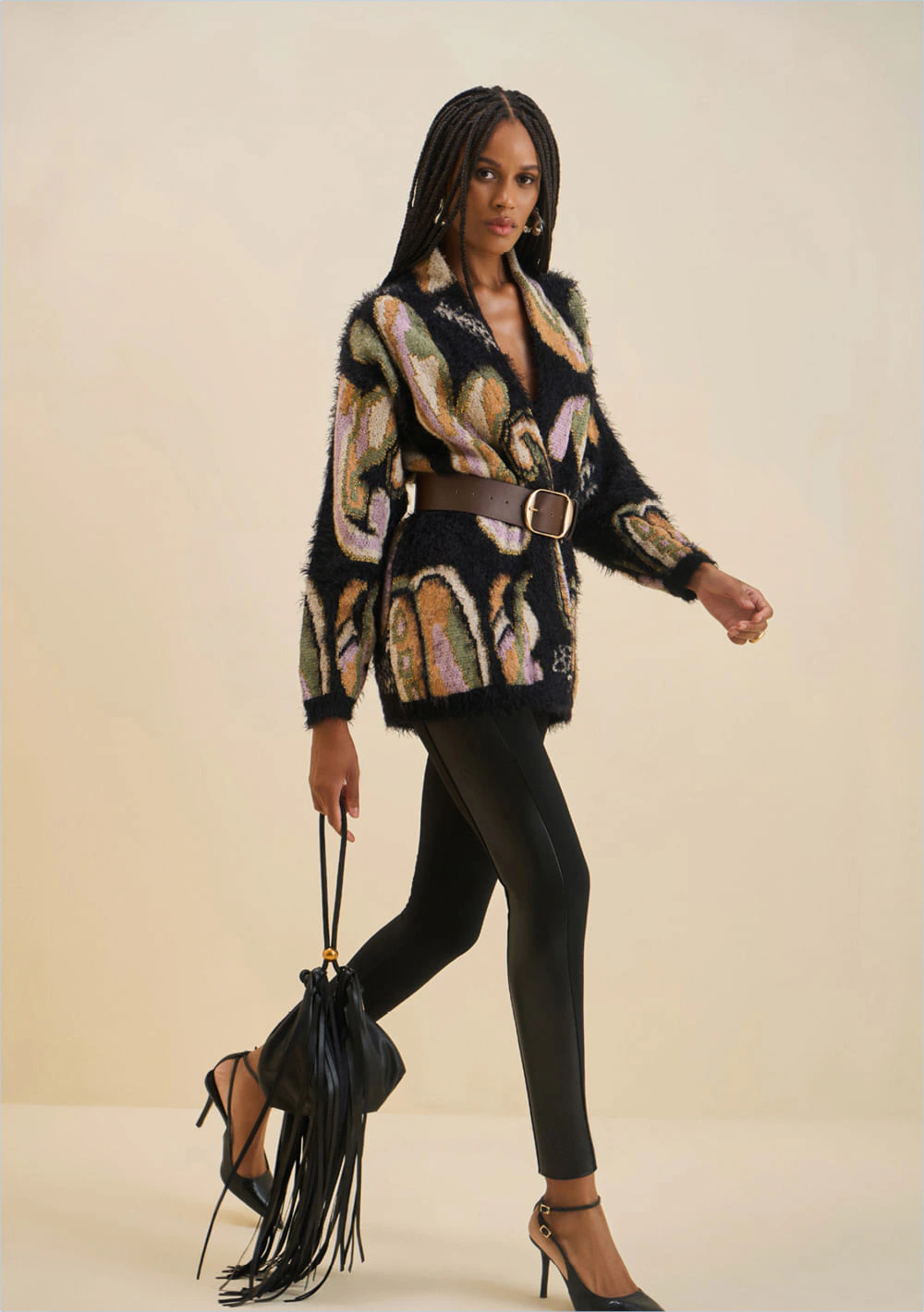 Calça Morena Rosa Skinny Alta Preto
