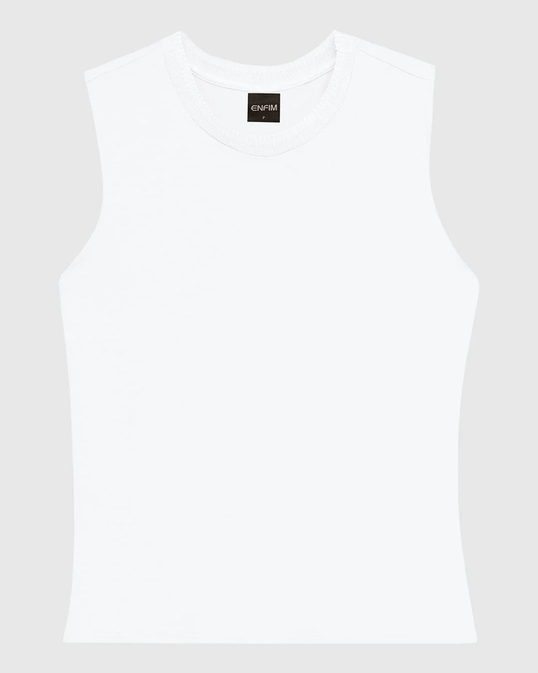 Blusa Básica Feminina Decote Redondo Em Malha Viscose Stretch - ENFIM